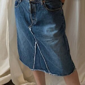 Vintage Y2K Gap Midi Jean Skirt